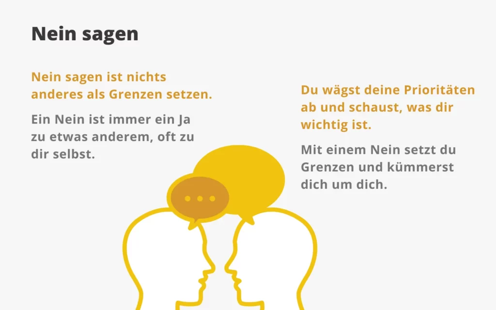 Ein Nein ist immer ein Ja zu etwas anderem